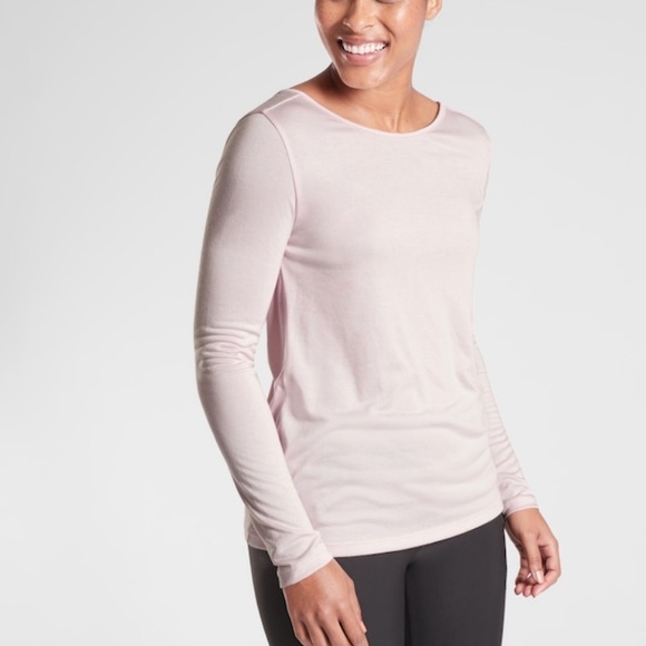 Athleta Waterfall Front LS Top relaxed fit soft - Picture 2 of 6